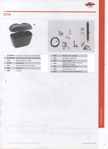 Z387 ricambio catenaccio per - z387,