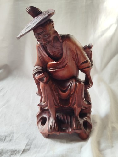 Scultura uomo orientale - orientale, seduto