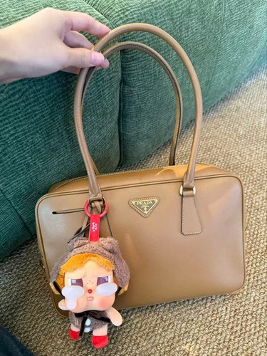 Prada plume box bag camel - plume,