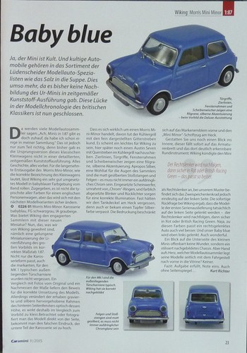 Morris mini minor - mini, in