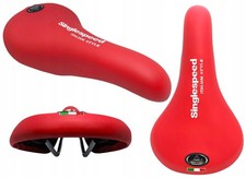 Sella bici Singlespeed rossa