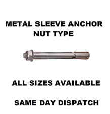 FISSAGGI ANCORAGGIO MANICOTTO TIPO DADO SCIOLTO PER MURATURA MATTONI CEMENTO PIETRA RAWLBOLT  