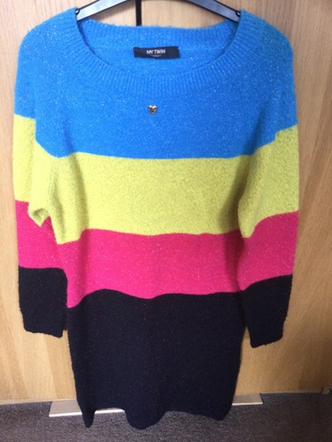 Maglione vestito multicolore - vestito,