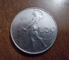 rara moneta di 50 lire del