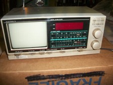 vintage mini tv radio