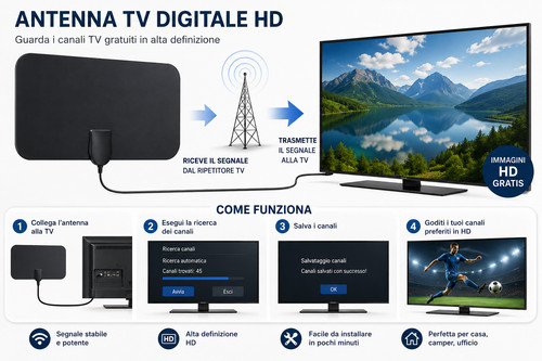 Antenna digitale terrestre - tv,