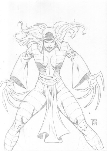 Lady deathstrike matita 8x11 - lady,