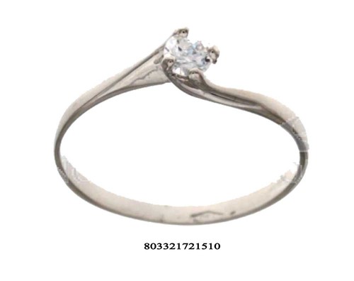 Anello oro bianco kt - bianco,