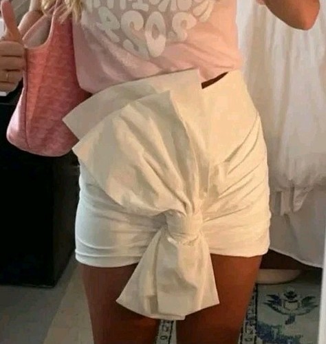 Zara minigonna bianca cotone