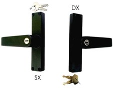 Maniglia cremonese con chiave per finestra blindata