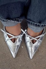 Scarpe corte Zara 2025 argento