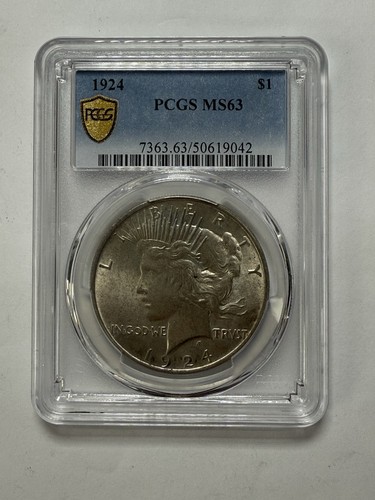 Pcgs 1924 dollaro della - della, pace