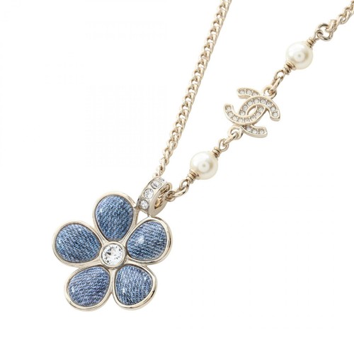 Collana chanel denim motivo - collana,