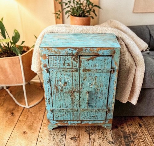 Legno vintage comodino - legno,