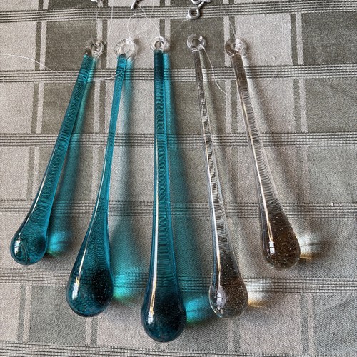 Lampadari vintage blu - 6,