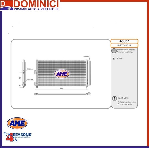 Condensatore radiatore clima - condensatore,