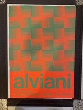 Alviani Getulio Manifesto / Poster 67 x 47 cm. Bruxelles New Smith Gallery 1969
