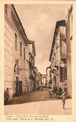 Ee154 cartolina capua corso - cartolina, capua,corso