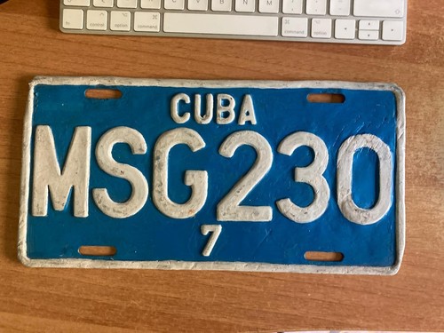 Targa auto epoca cubana - targa,