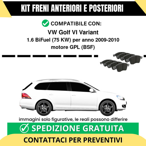 Pastiglie freno ant post - pastiglie,