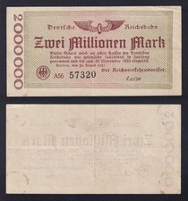 Banconota Germania 2 millionen mark 1923 P.-S1012b SPL+/XF+