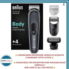 Braun Series 5 Rasoio Elettrico Corpo Uomo SkinShield con Pettini  - NON TESTATO