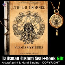 Antique Book Cthulhu Grimoire Magick Esoteric Manuscript Occultism Necronomicon