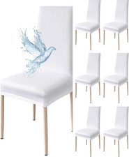 Coprisedie Con Schienale 6 Pezzi Elasticizzati, Impermeabili, Misura Universale,