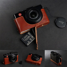 Custodia fotocamera vera pelle