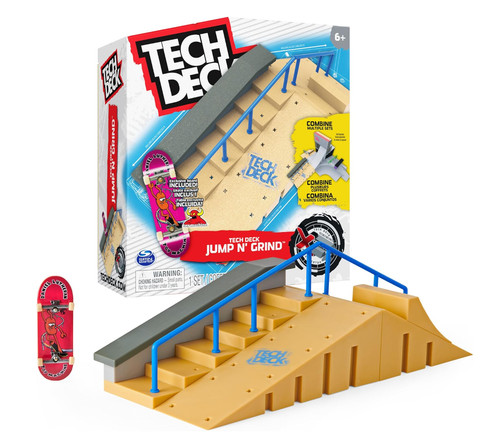 Tech deck jump grind - tech, deck,