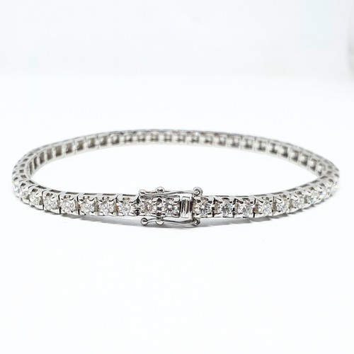 Bracciale tennis oro bianco - bracciale,