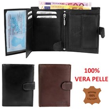PORTAFOGLIO UOMO IN VERA PELLE