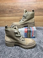 Stivali stringati in tela Zara