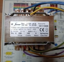 Trasformatore Monofase Pri. 230-100 V, Sec. 200 V 180 VA