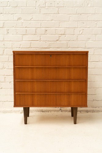 Cassettiera danese teak - cassettiera, in
