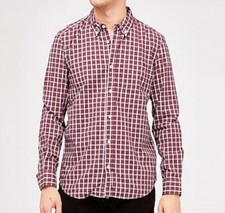 Camicia a quadri GAS Uomo toppe ai gomiti taglia 40 Slim Fit