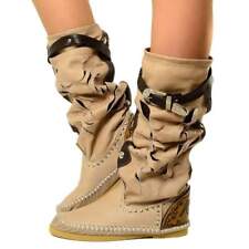 Indianini Ibiza Boho Vera Pelle Taupe e Cuoio Originali KikkiLine