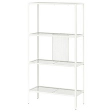 IKEA BAGGEBO Scaffale, Metallo/Bianco, 60x25x116 cm, Ottime Condizioni
