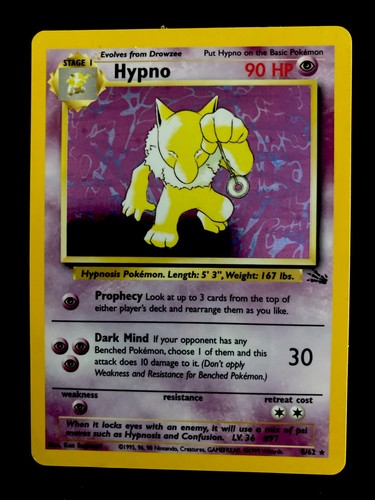 Pokemon hypno holo - 8/62,