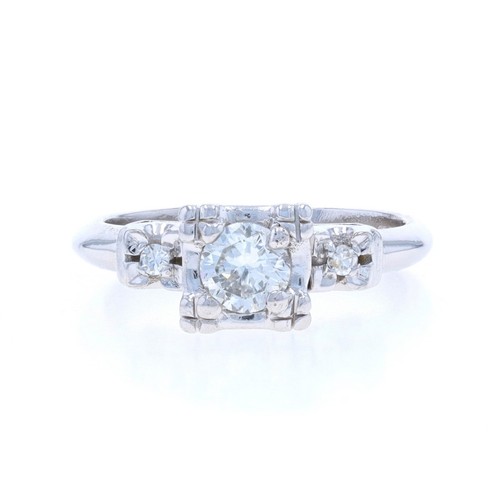Oro bianco diamante vintage - oro,