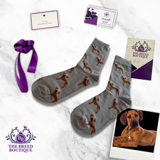 RHODESIAN RIDGEBACK SOCKS UNISEX ONE SIZE FIT UK ADULT 5-11 EU 38-46 US 7.5-12