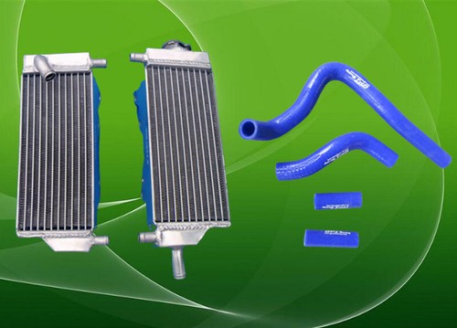 Aluminum radiator blue hose - aluminum,