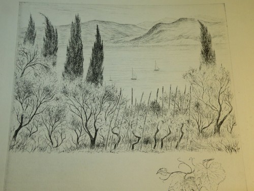 Ecole francaise gravure eau - francaise, xx