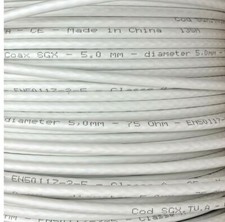 Cavo Antenna TV Digitale Terrestre Satellitare 5 mm Classe A+ RollBox 75OHM RAME