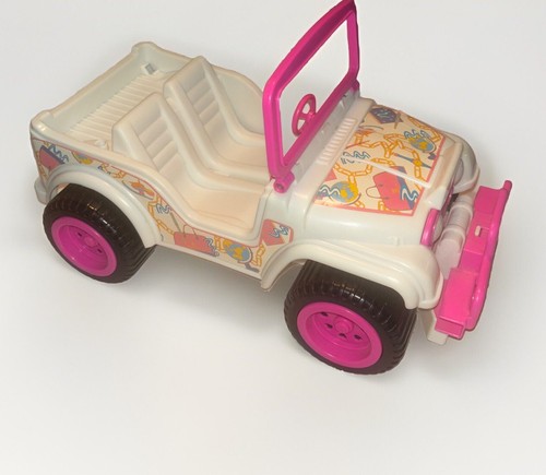 Barbie jeep bianca rosa - barbie,