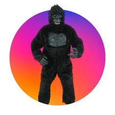 Costume mascotte gonfiabile gorilla king kong scimmia vestito carnevale adulto