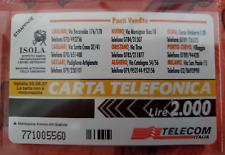 Schede Telefoniche ISOLA