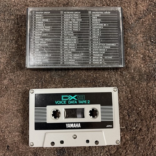 Yamaha dx9 voice data tape - dx9,