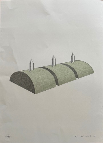 Mauro staccioli litografia - staccioli,