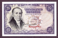 SPAGNA 25 PESETAS banconota